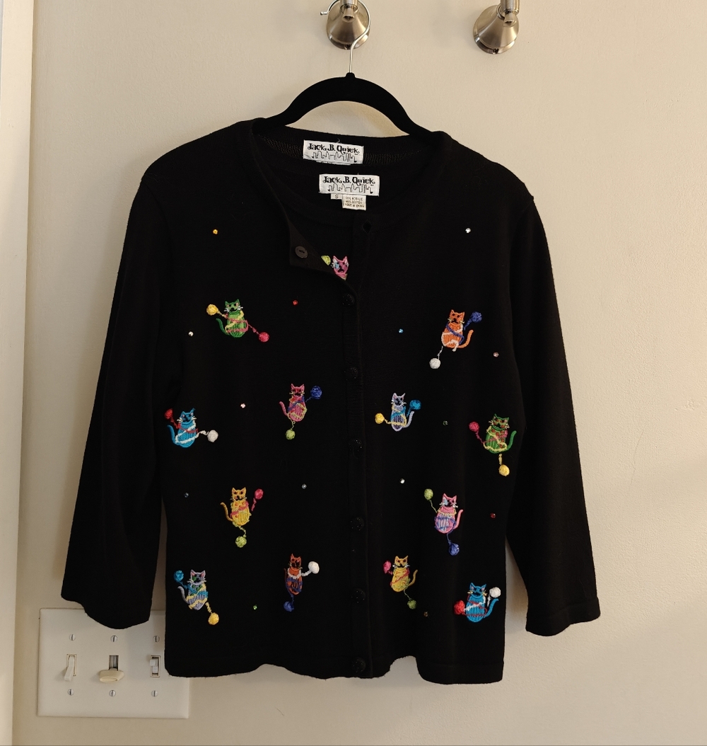 Jack B. Quick Cat Sweater Combo, Size S